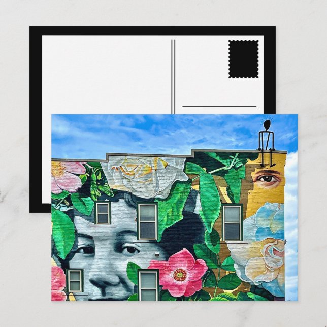 Carte Postale graffiti urbain à dubuque (Devant / Derrière)