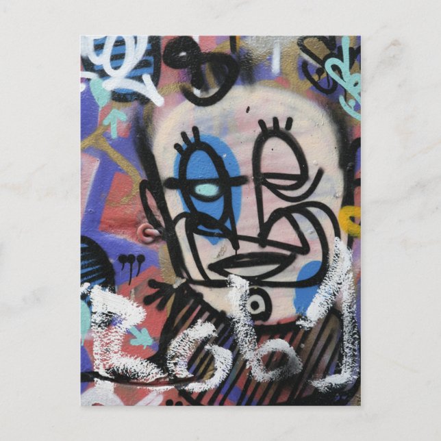 Carte Postale Graffitis d'art urbain (Devant)