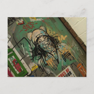 Carte Postale Graffitti et Wall art, centre-ville manchester