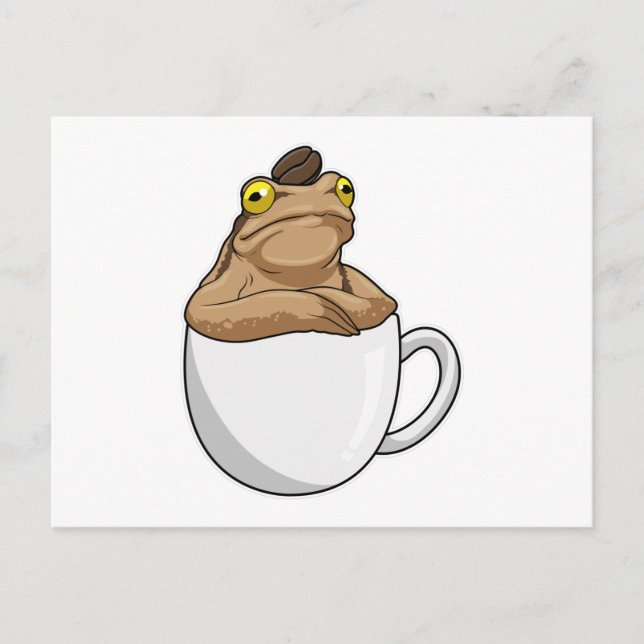 Carte Postale Graine de café Café Grenouille (Devant)