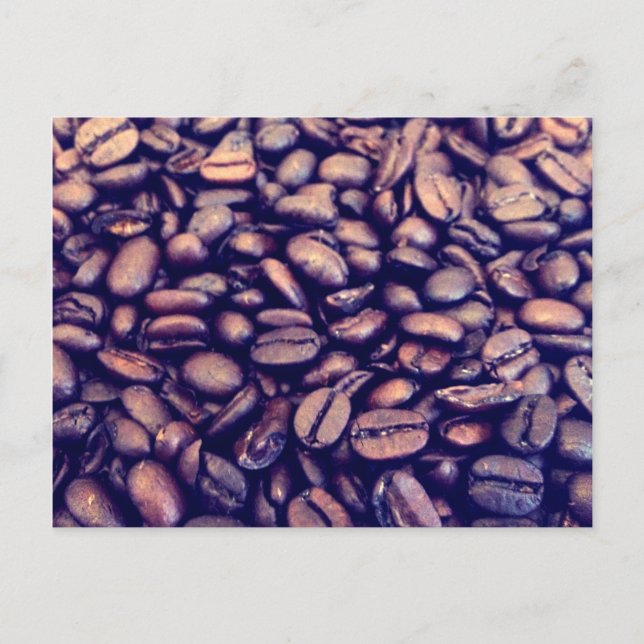 Carte Postale grains de café (Devant)