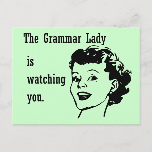 Carte postale Grammar Lady Watch (Devant)
