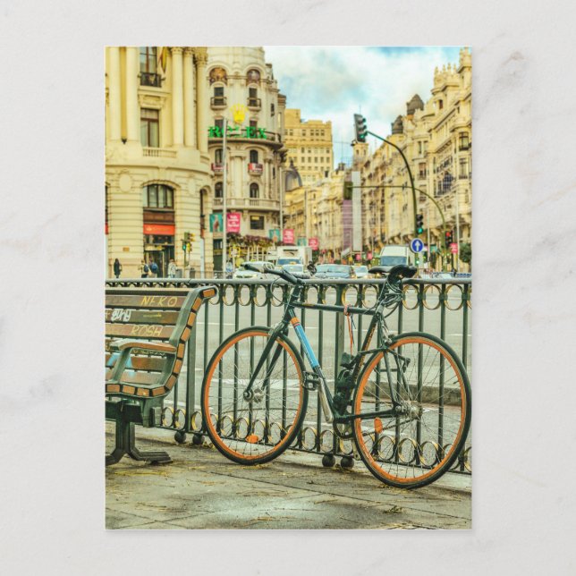 Carte Postale Gran Via Street, Madrid, Espagne (Devant)