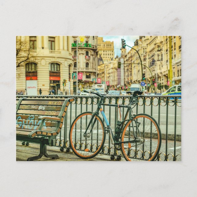 Carte Postale Gran Via Street, Madrid, Espagne (Devant)