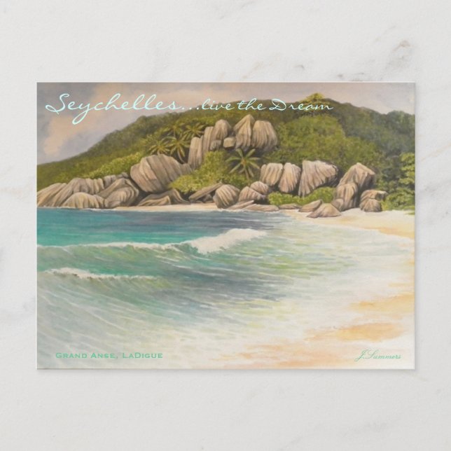 Carte Postale Grand Anse, LaDigue (Devant)