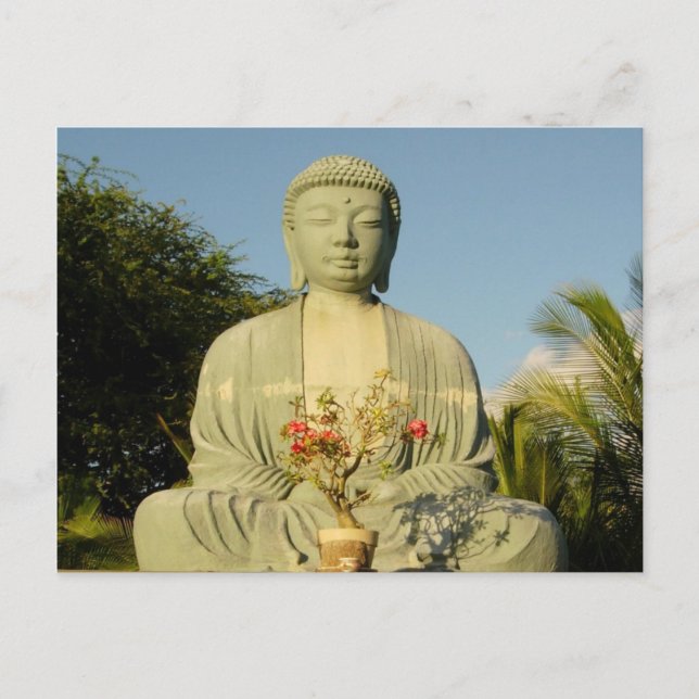 Carte Postale Grand Bouddha à Lahaina Mission Jodo (Devant)