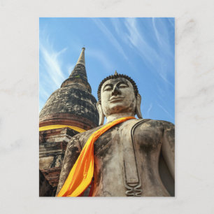 Carte Postale Grand Bouddha en Ayutthaya, Thaïlande