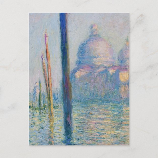 Carte Postale Grand Canal Monet Venise Italie Peinture classique (Devant)