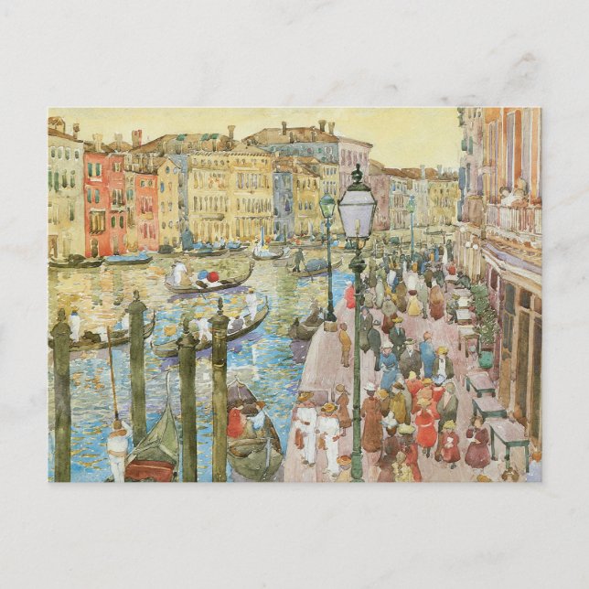 Carte Postale Grand Canal, Venise par Maurice Prendergast (Devant)