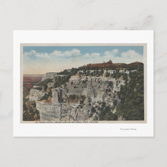 Carte Postale Grand Canyon, Arizona - El Tovar Hotel View (Devant)