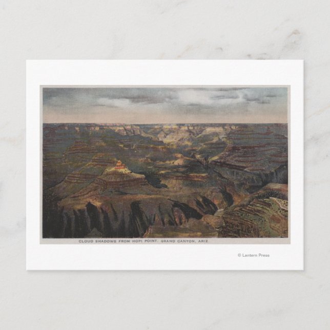 Carte Postale Grand Canyon, Arizona - Ombres nuageuses de Hopi (Devant)