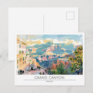 Carte Postale Grand Canyon Arizona USA Art Vintage Voyage