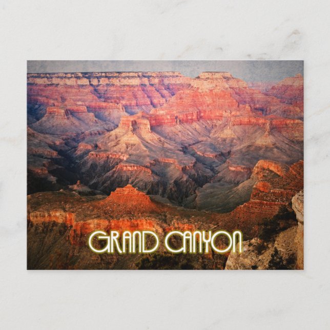 Carte Postale Grand Canyon, coucher de soleil de l'Arizona styli (Devant)