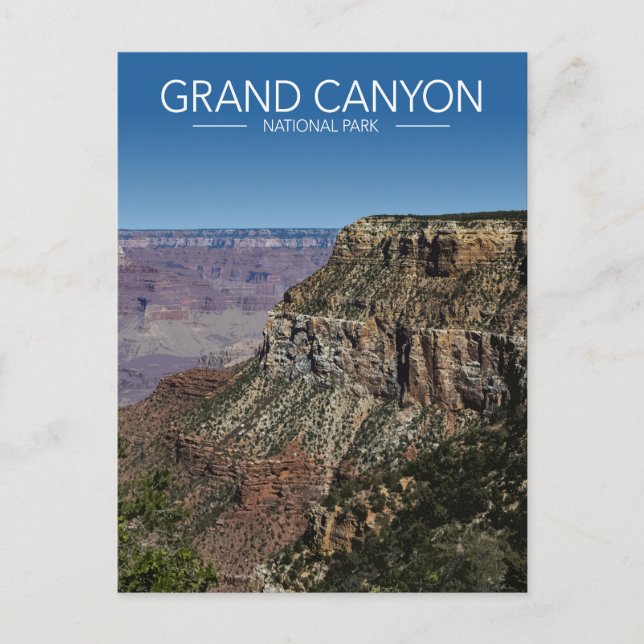 Carte Postale Grand Canyon National Park Stylisé Voyage (Devant)