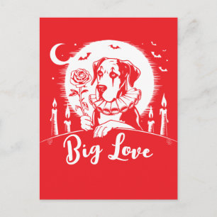 Carte Postale Grand Danois "GRAND AMOUR"