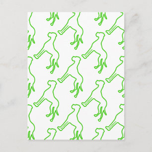 Carte Postale Grand Danois vert