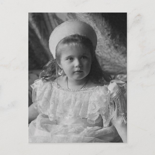 Carte Postale Grand-Duchesse Anastasia Romanov Robe de cour de R (Devant)