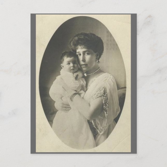 Carte Postale Grand-Duchesse Viktoria Melita & Marie Romanov #25 (Devant)