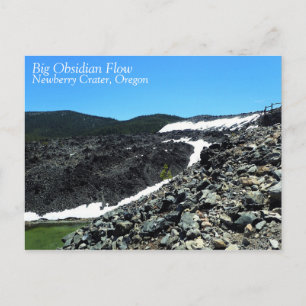 Carte Postale Grand flux obsidien, Oregon