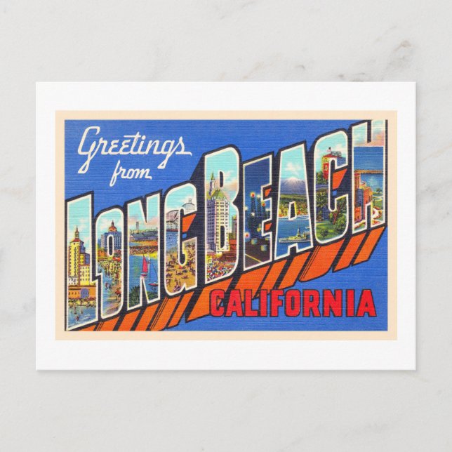 Carte postale grand format de Long Beach Californi (Devant)