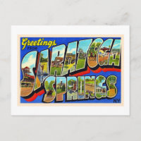 Carte postale grand format de Saratoga Springs New