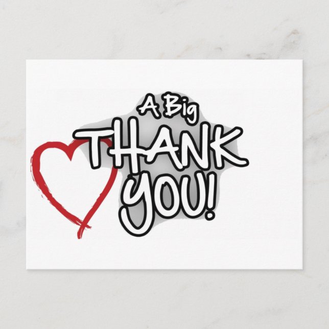 Carte Postale grand merci (Devant)