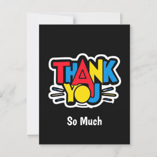 Carte Postale Grand Merci du Cœur Message d'Appréciation