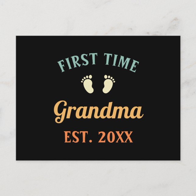 Carte Postale Grand-mère Abuela Nonna Grammy Première Grand-mère (Devant)