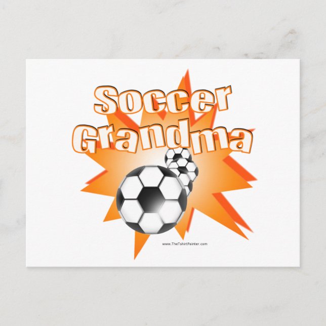Carte Postale Grand-mère de football (Devant)