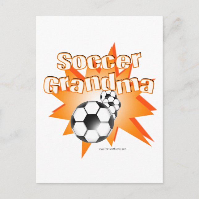 Carte Postale Grand-mère de football (Devant)