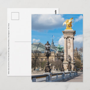 Carte Postale Grand Palais et pont Alexandre III - Paris