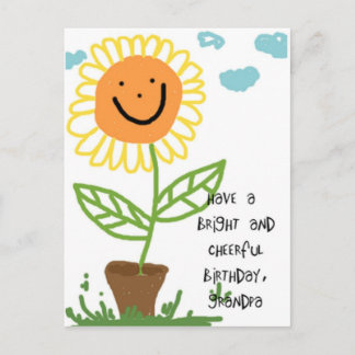 Carte Postale Grand-papa de joyeux anniversaire