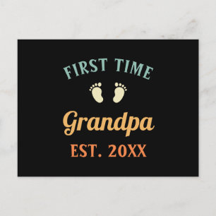 Carte Postale Grand-père Abuelo Nonno Gramps Première fois Grand