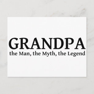 Carte Postale Grand-Père Le Mythe L'Homme La Légende