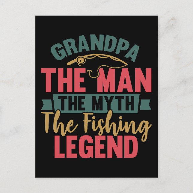 Carte Postale Grand-Père - L'Homme, Le Mythe, La Légende De La P (Devant)