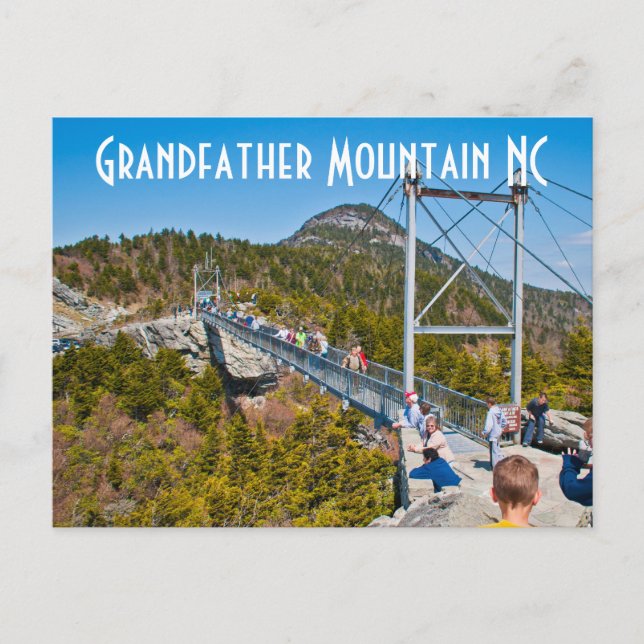 Carte Postale Grand-père Mountain NC (Devant)