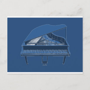 Carte Postale Grand piano : Tableau du plan directeur :