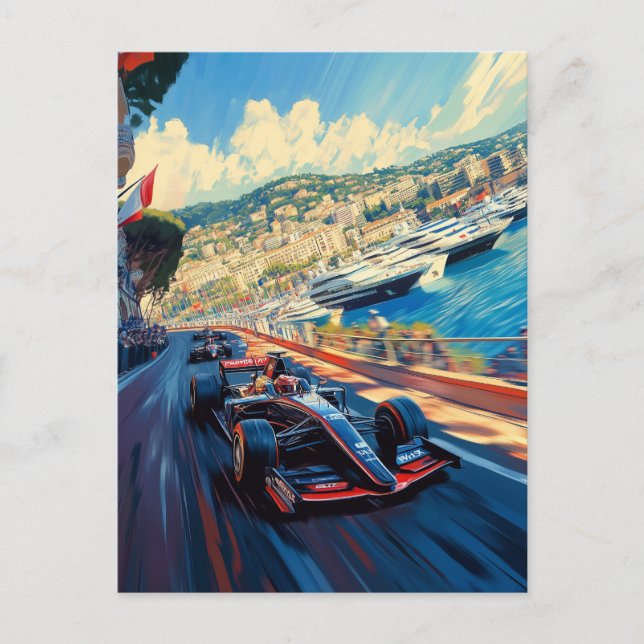 Carte Postale Grand prix de Monaco (Devant)
