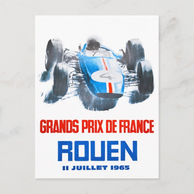Carte Postale Grand Prix de Rouen 1965 (Devant)
