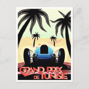 Carte Postale Grand Prix de Tunisie 1933