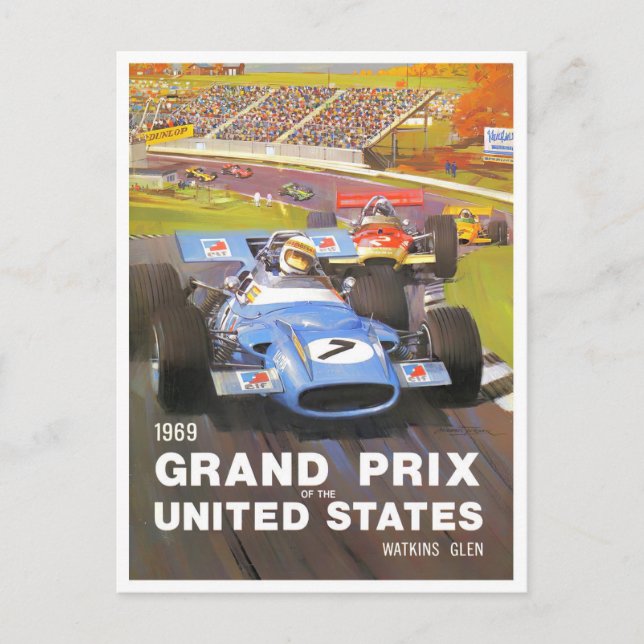 Carte Postale Grand Prix Watkins Glen 1969 (Devant)