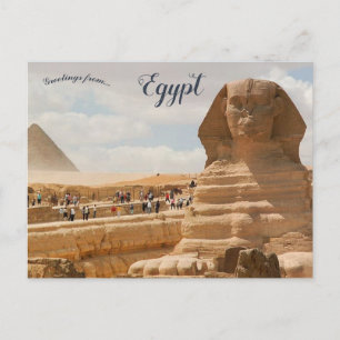 Carte Postale Grand sphinx de Gizeh Egypte