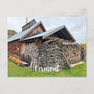 Carte Postale Grand tas de bois empilé