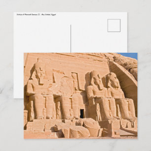 Carte Postale Grand Temple d'Abou Simbel - Ramses II - Egypte