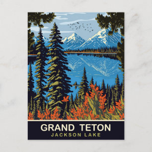 Carte Postale Grand Teton, lac Jackson, Voyage