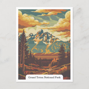 Carte Postale Grand Teton National Park, Wyoming États-Unis