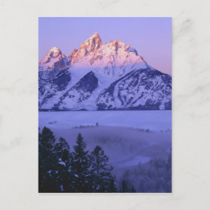 Carte Postale GRAND TETON NATIONAL PARK, WYOMING. États-Unis Fog