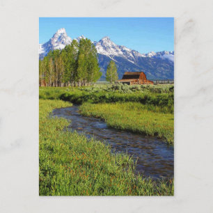 Carte Postale Grand Tetons Grange, Wyoming