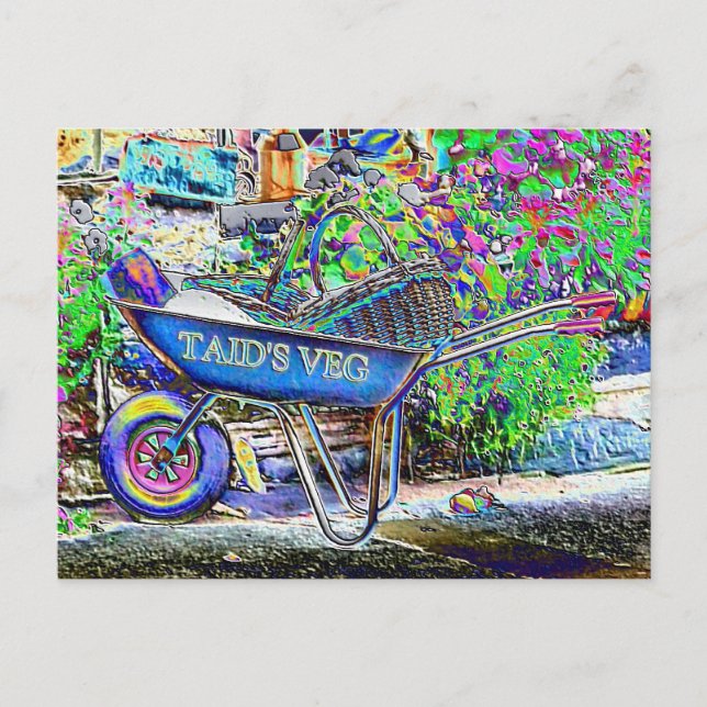 CARTE POSTALE GRANDAD'S WHEELBARROW (Devant)