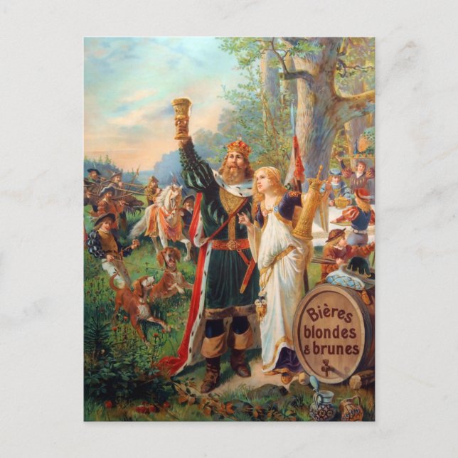 Carte Postale Grande Brasserie vintage (Devant)